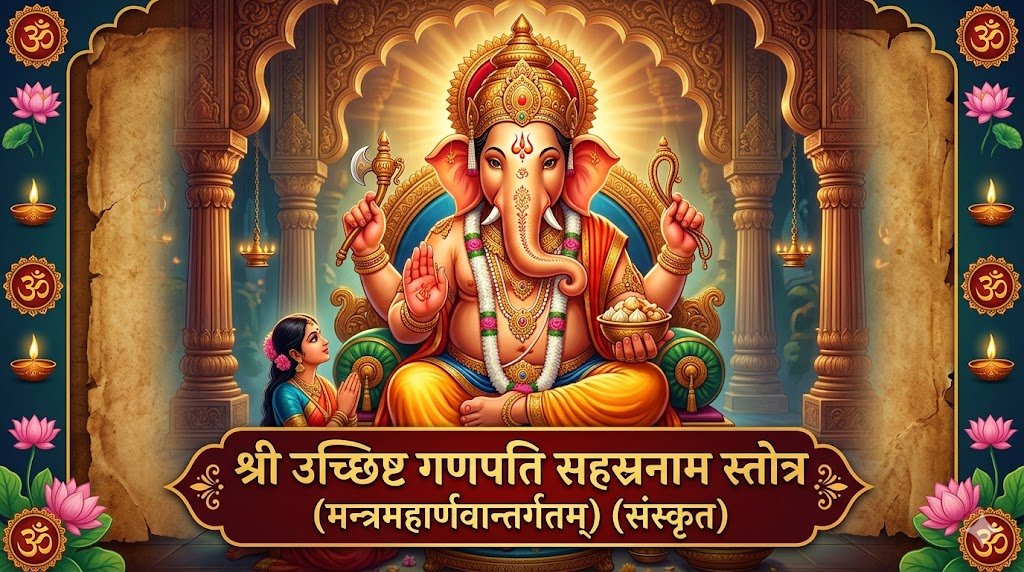 श्री उच्छिष्ट गणपति सहस्रनाम स्तोत्र (मन्त्रमहार्णवान्तर्गतम्) (संस्कृत) | Shri Uchchhishta Ganapati Sahasranama Stotra (Mantramaharnava) Lyrics in Sanskrit - Sadhanas.in - Sadhanas.in श्री उच्छिष्ट गणपति सहस्रनाम स्तोत्र (मन्त्रमहार्णवान्तर्गतम्) (संस्कृत) | Shri Uchchhishta Ganapati Sahasranama Stotra (Mantramaharnava) Lyrics in Sanskrit - Sadhanas.in