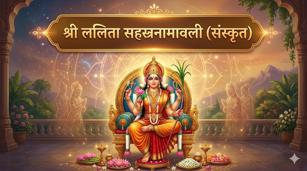 श्री ललिता सहस्रनामावली (संस्कृत) | Shri Lalita Sahasranamavali Lyrics in Sanskrit - Sadhanas.in