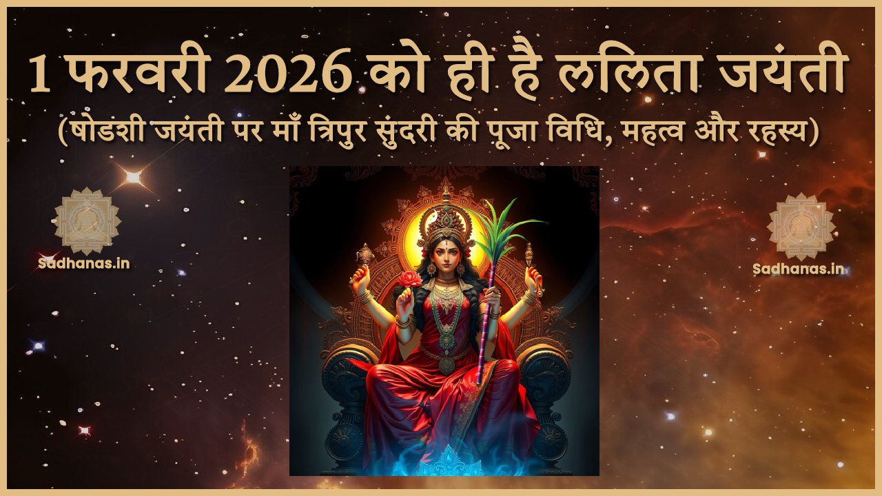 1 फरवरी 2026 को ललिता जयंती (षोडशी जयंती): जानिए माँ त्रिपुर सुंदरी की पूजा विधि, ज्योतिषीय महत्व और वैज्ञानिक रहस्य