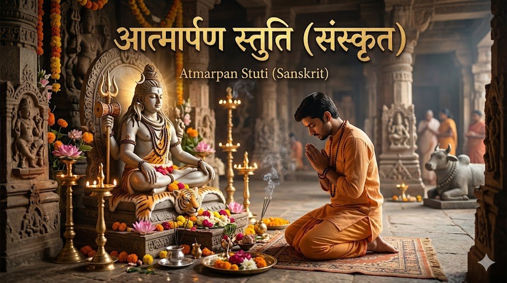 आत्मार्पण स्तुति (संस्कृत) | Atmarpana Stuti Lyrics in Sanskrit - Sadhanas.in - Sadhanas.in आत्मार्पण स्तुति (संस्कृत) | Atmarpana Stuti Lyrics in Sanskrit - Sadhanas.in