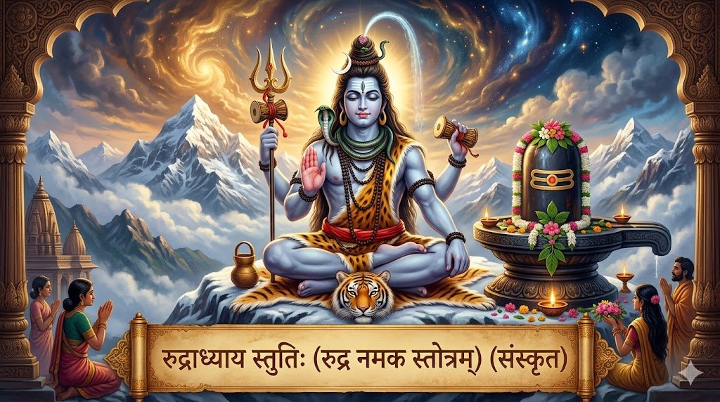 रुद्राध्याय स्तुतिः (रुद्र नमक स्तोत्रम्) (संस्कृत) | Rudradhyaya Stuti (Rudra Namaka Stotram) Lyrics in Sanskrit - Sadhanas.in - Page 2 - Sadhanas.in रुद्राध्याय स्तुतिः (रुद्र नमक स्तोत्रम्) (संस्कृत) | Rudradhyaya Stuti (Rudra Namaka Stotram) Lyrics in Sanskrit - Sadhanas.in