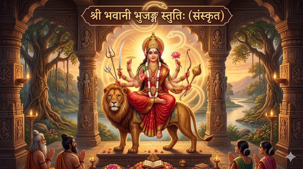 श्री भवानी भुजङ्ग स्तुतिः (संस्कृत) | Shri Bhavani Bhujanga Stuti Lyrics in Sanskrit - Sadhanas.in - Sadhanas.in श्री भवानी भुजङ्ग स्तुतिः (संस्कृत) | Shri Bhavani Bhujanga Stuti Lyrics in Sanskrit - Sadhanas.in
