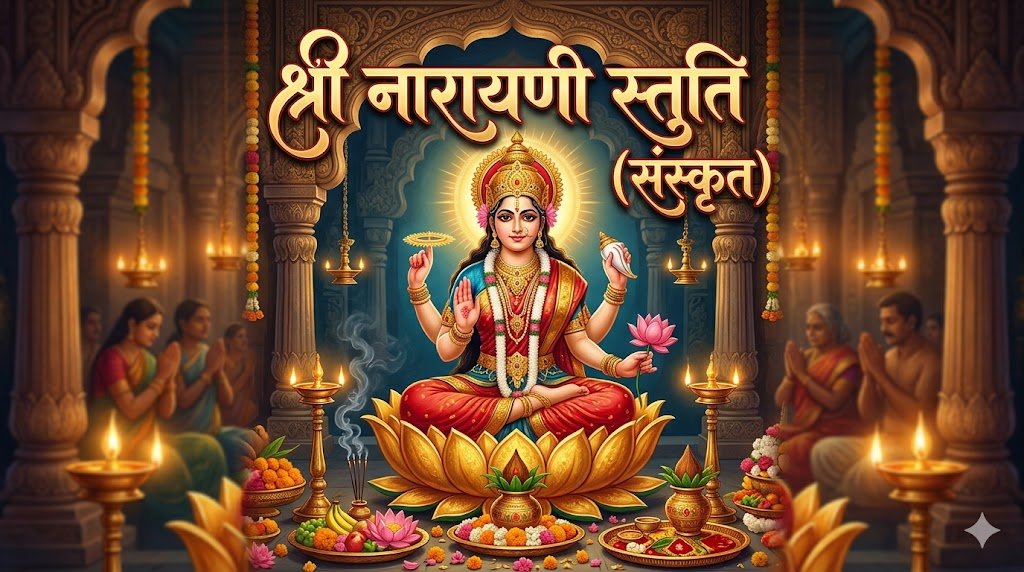 श्री नारायणी स्तुति (संस्कृत) | Shri Narayani Stuti Lyrics in Sanskrit - Sadhanas.in - Sadhanas.in श्री नारायणी स्तुति (संस्कृत) | Shri Narayani Stuti Lyrics in Sanskrit - Sadhanas.in