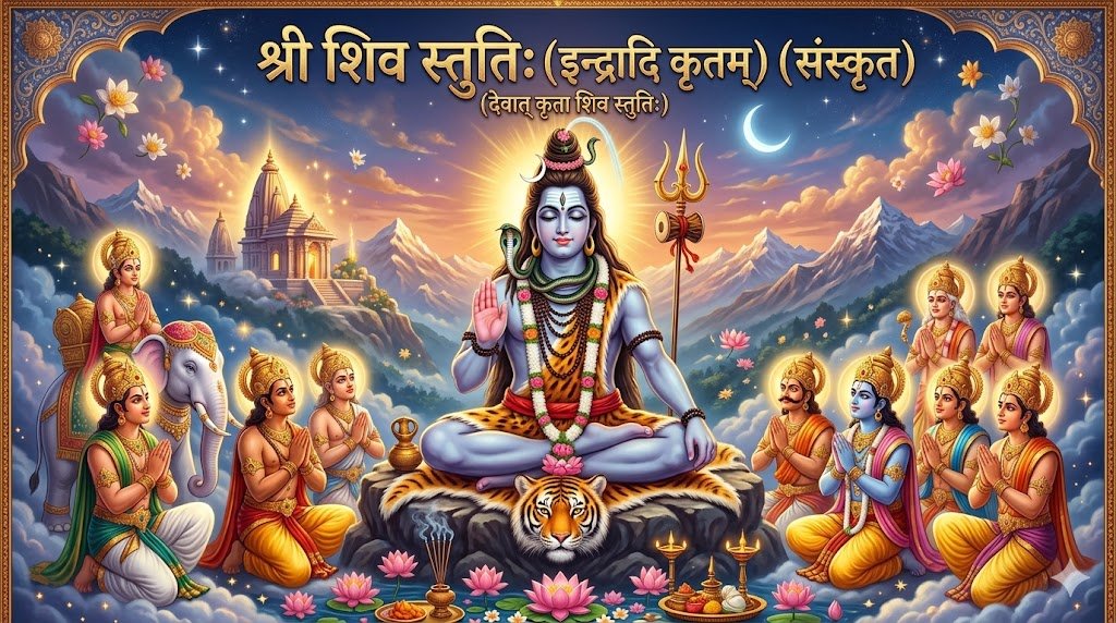 Shri Shiva Stuti श्री शिव स्तुतिः इन्द्रादि कृतम् पाठ कैसे करें जानें साधना विधि नियम लाभ महत्व और सावधानियांIt takes 16 minutes to read this article    Sadhanasin   Sadhanasin