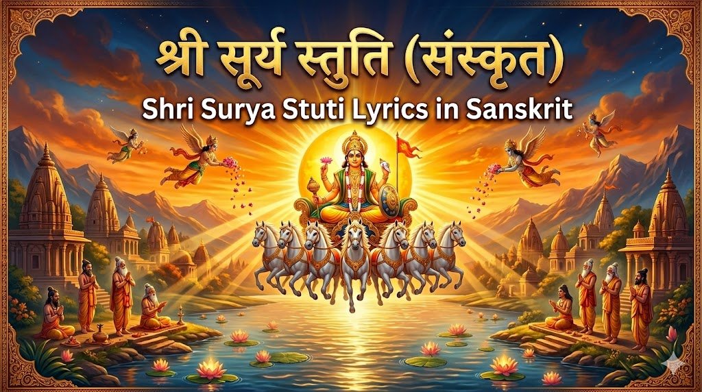 श्री सूर्य स्तुति (संस्कृत) | Shri Surya Stuti Lyrics in Sanskrit - Sadhanas.in