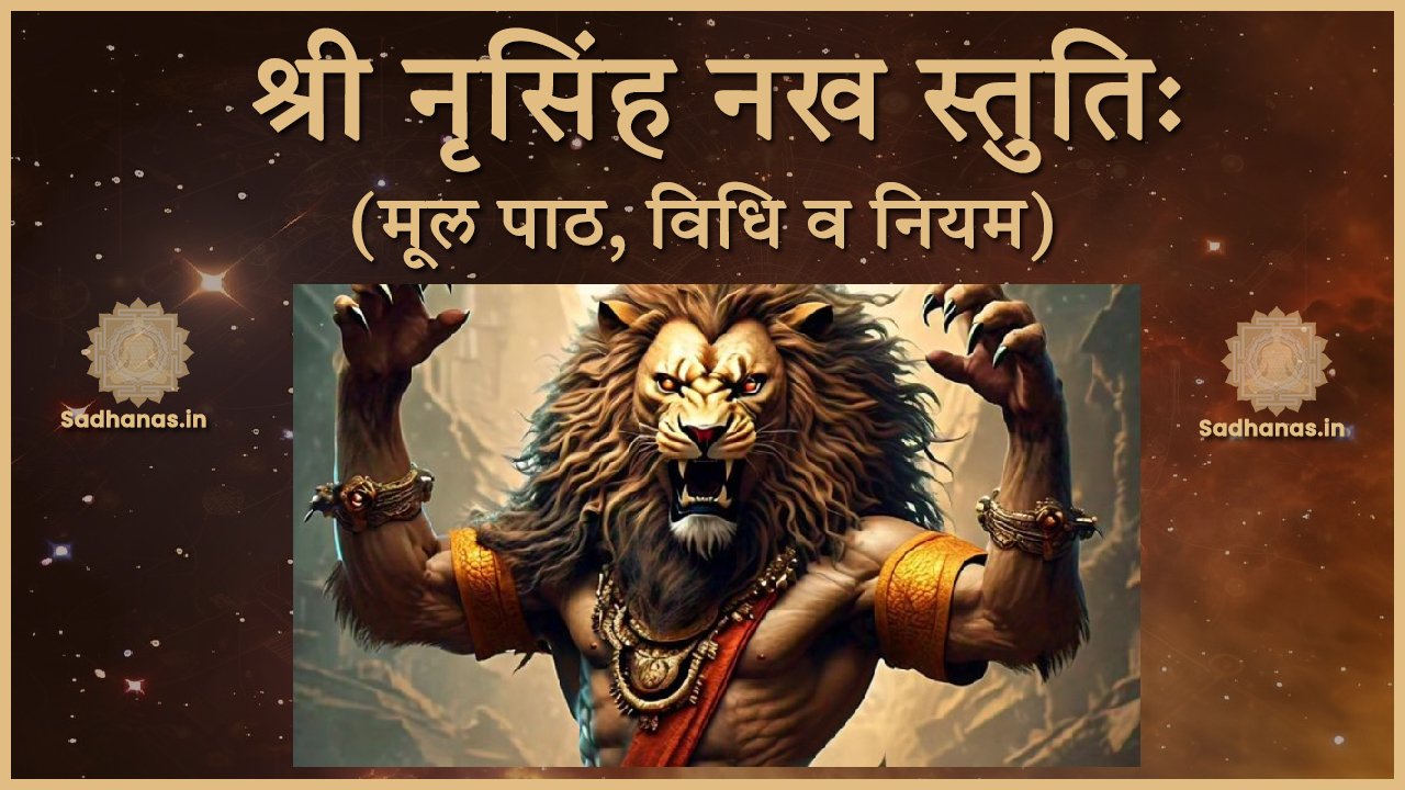 श्री नृसिंह नख स्तुतिः मूल पाठ, विधि व नियम | Sri Narasimha Nakha Stuti