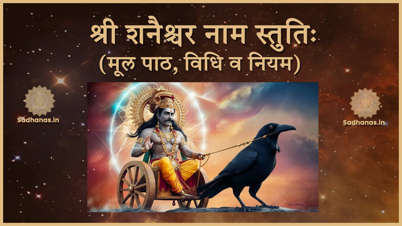 श्री शनैश्चर नाम स्तुतिः मूल पाठ, विधि व नियम | Sri Shani Nama Stuti