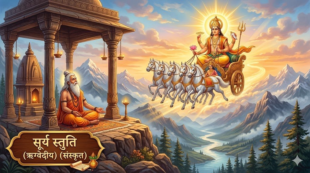 सूर्य स्तुति (ऋग्वेदीय) (संस्कृत) | Surya Stuti (Rigvedic) Lyrics in Sanskrit - Sadhanas.in - Page 2 - Sadhanas.in सूर्य स्तुति (ऋग्वेदीय) (संस्कृत) | Surya Stuti (Rigvedic) Lyrics in Sanskrit - Sadhanas.in