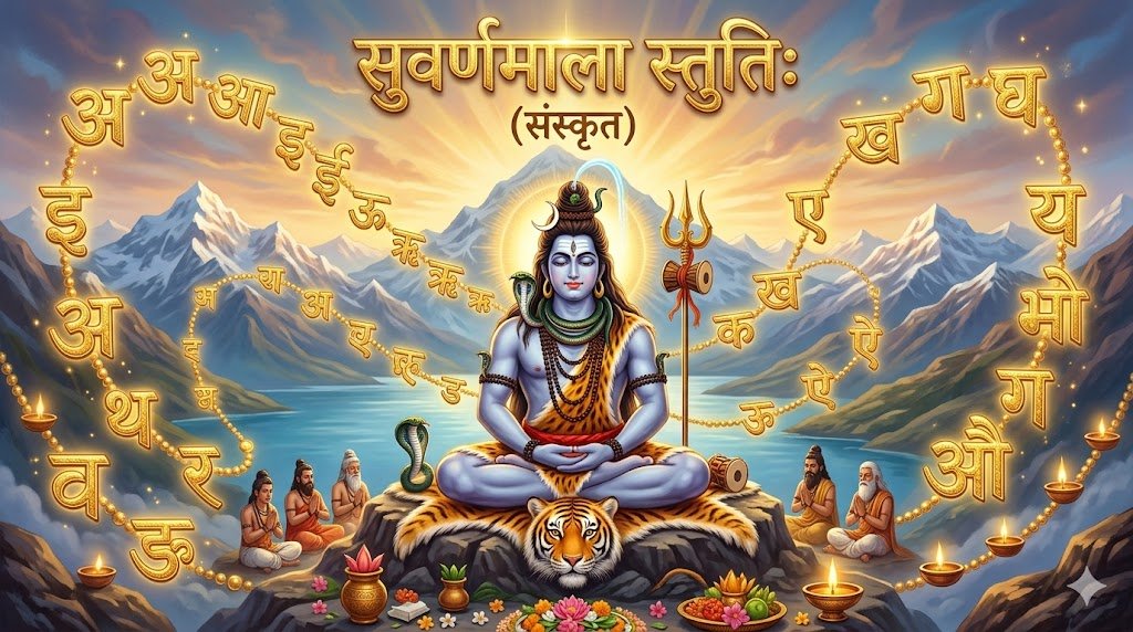 सुवर्णमाला स्तुतिः (संस्कृत) | Suvarnamala Stuti Lyrics in Sanskrit - Sadhanas.in - Sadhanas.in सुवर्णमाला स्तुतिः (संस्कृत) | Suvarnamala Stuti Lyrics in Sanskrit - Sadhanas.in