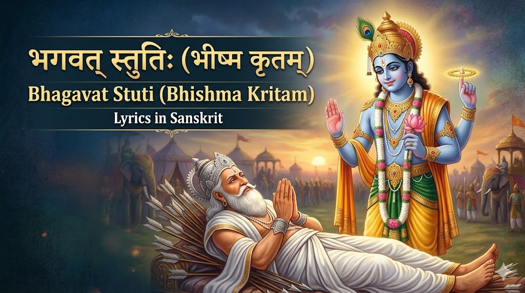 भगवत् स्तुतिः (भीष्म कृतम्) | Bhagavat Stuti (Bhishma Kritam) Lyrics in Sanskrit - Sadhanas.in - Page 6 - Sadhanas.in भगवत् स्तुतिः (भीष्म कृतम्) | Bhagavat Stuti (Bhishma Kritam) Lyrics in Sanskrit - Sadhanas.in