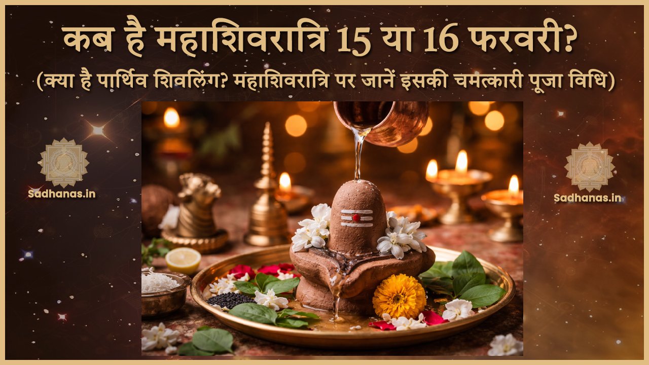 महाशिवरात्रि 2026: सही तिथि, निशीथ काल और पार्थिव शिवलिंग की सम्पूर्ण पूजा विधि - Sadhanas.in