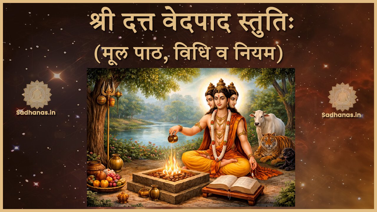श्री दत्त वेदपाद स्तुतिः मूल पाठ, विधि व नियम | Sri Datta Vedapada Stuti