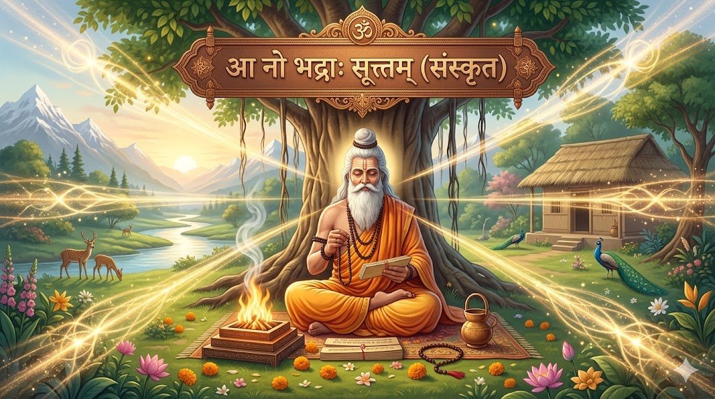 आ नो भद्राः सूक्तम् (संस्कृत) | Aa No Bhadrah Suktam Lyrics in Sanskrit - Sadhanas.in - Sadhanas.in आ नो भद्राः सूक्तम् (संस्कृत) | Aa No Bhadrah Suktam Lyrics in Sanskrit - Sadhanas.in