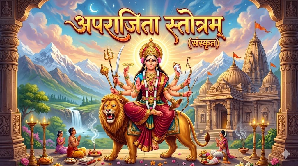 अपराजिता स्तोत्रम् (संस्कृत) | Aparajita Stotram Lyrics in Sanskrit - Sadhanas.in - Sadhanas.in अपराजिता स्तोत्रम् (संस्कृत) | Aparajita Stotram Lyrics in Sanskrit - Sadhanas.in