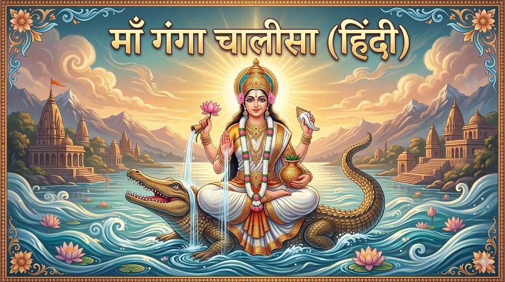 माँ गंगा चालीसा (हिंदी) | Maa Ganga Chalisa Lyrics in Hindi - Sadhanas.in - Sadhanas.in माँ गंगा चालीसा (हिंदी) | Maa Ganga Chalisa Lyrics in Hindi - Sadhanas.in
