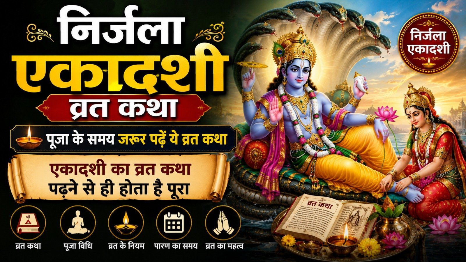 Nirjala Ekadashi Vrat Katha पूजा के समय जरूर पढ़ें ये व्रत कथा एकादशी का व्रत कथा पढ़ने से ही होता है पूरा   Sadhanasin   Page 18   Sadhanasin
