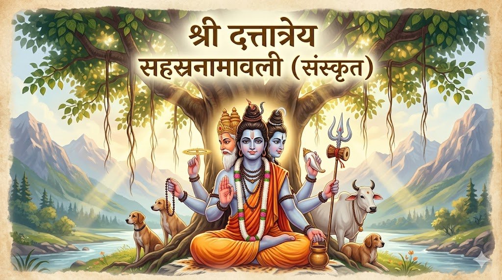 श्री दत्तात्रेय सहस्रनामावली (संस्कृत) | Shri Dattatreya Sahasranamavali Lyrics in Sanskrit - Sadhanas.in