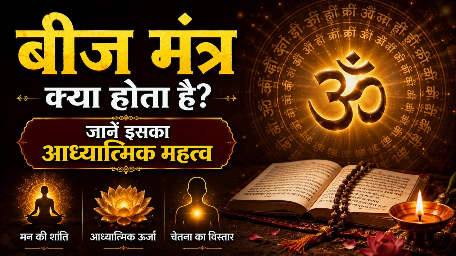 Beej Mantra क्या होता है जानें इसका आध्यात्मिक महत्वIt takes 15 minutes to read this article    Sadhanasin   Sadhanasin