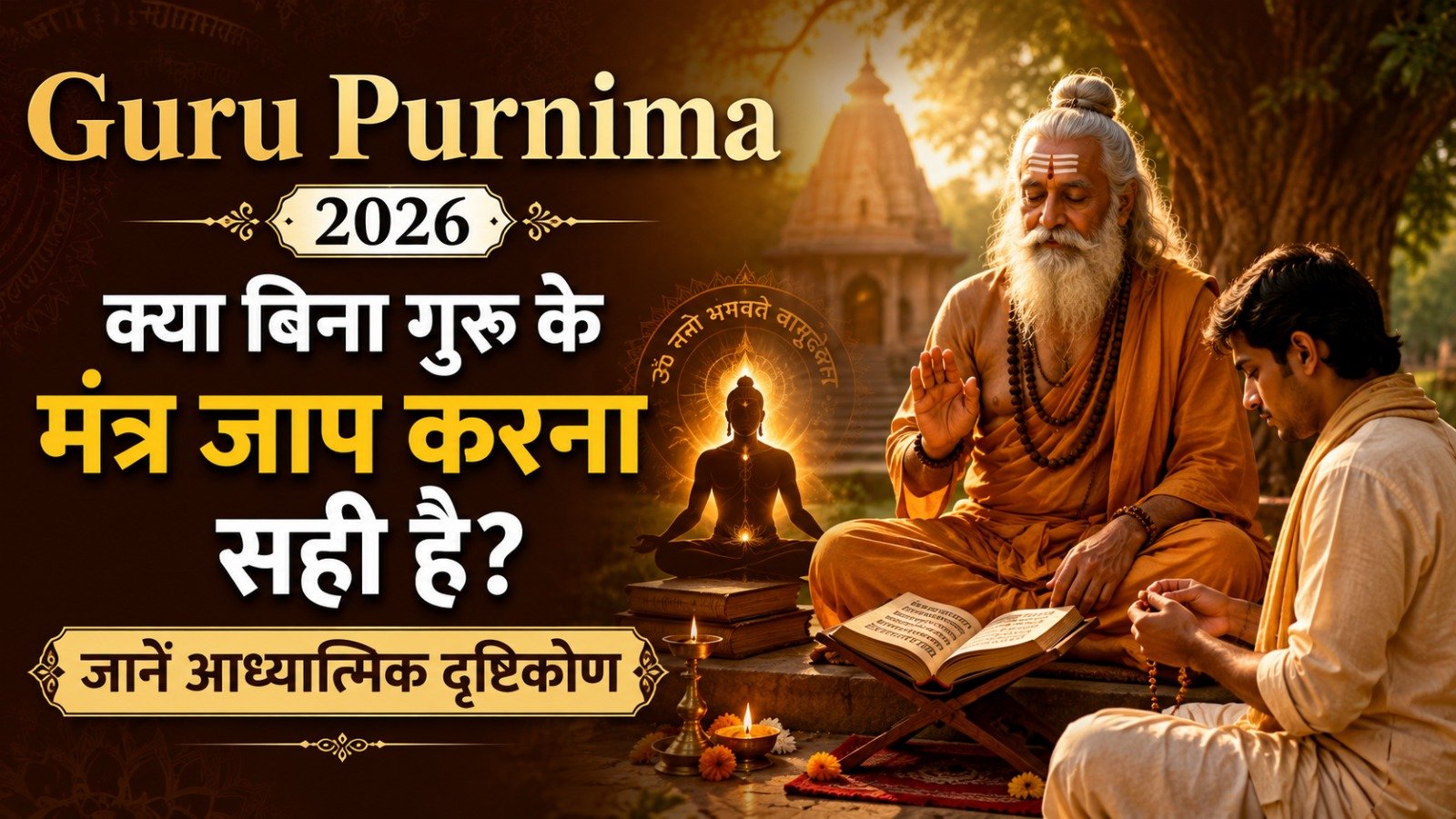 Guru Purnima 2026 क्या बिना गुरु के मंत्र जाप करना सही है जानें आध्यात्मिक दृष्टिकोणIt takes 13 minutes to read this article    Sadhanasin   Sadhanasin