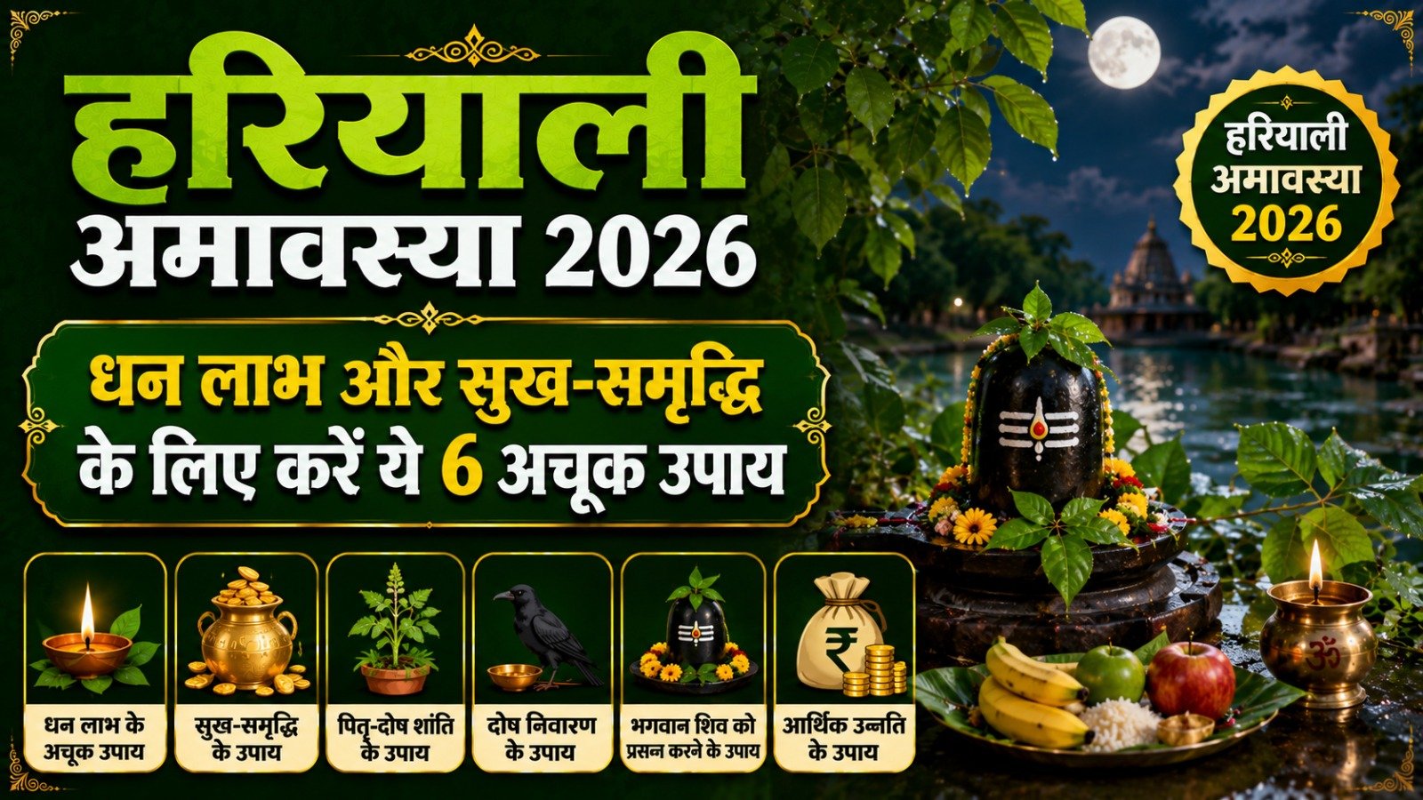 Hariyali Amavasya 2026 धन लाभ और सुख समृद्धि के लिए करें ये 6 अचूक उपायIt takes 11 minutes to read this article    Sadhanasin   Sadhanasin