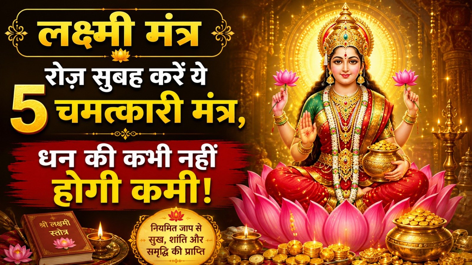 Lakshmi Mantra रोज़ सुबह करें ये 5 चमत्कारी मंत्र धन की कभी नहीं होगी कमीIt takes 12 minutes to read this article    Sadhanasin   Sadhanasin