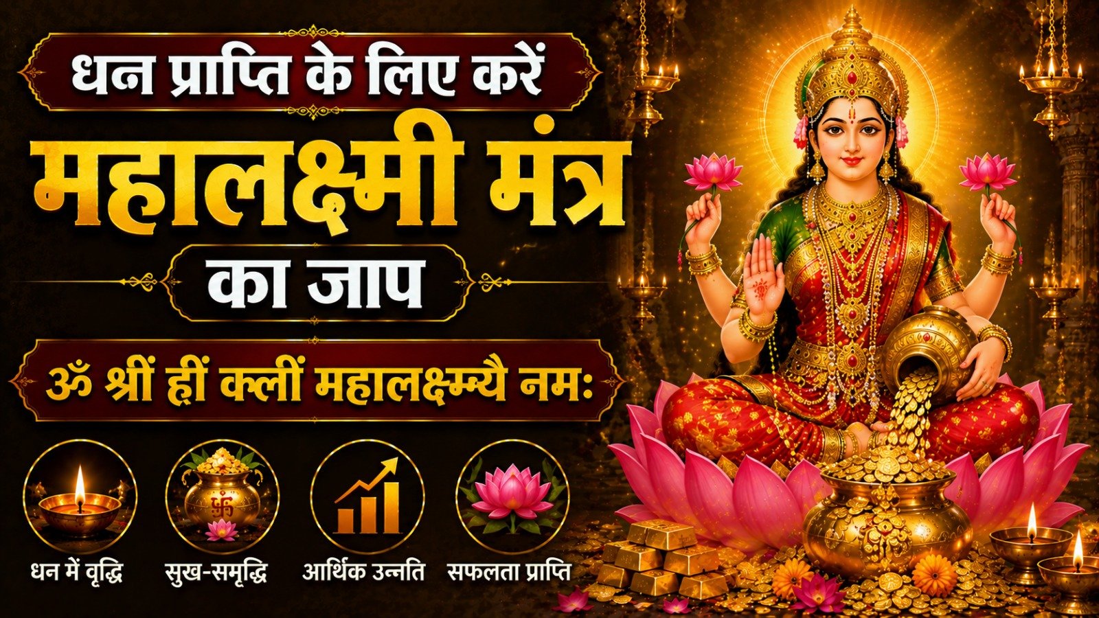 धन प्राप्ति के लिए करें Mahalakshmi Mantra का जाप संपूर्ण विधि लाभ और नियमIt takes 12 minutes to read this article    Sadhanasin   Sadhanasin