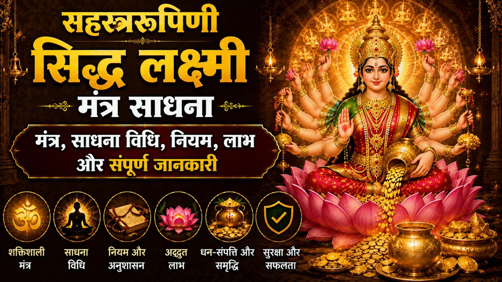 Sahastraroopini Siddh Lakshmi Mantra Sadhana मंत्र साधना विधि नियम लाभ और संपूर्ण जानकारीIt takes 13 minutes to read this article    Sadhanasin   Sadhanasin