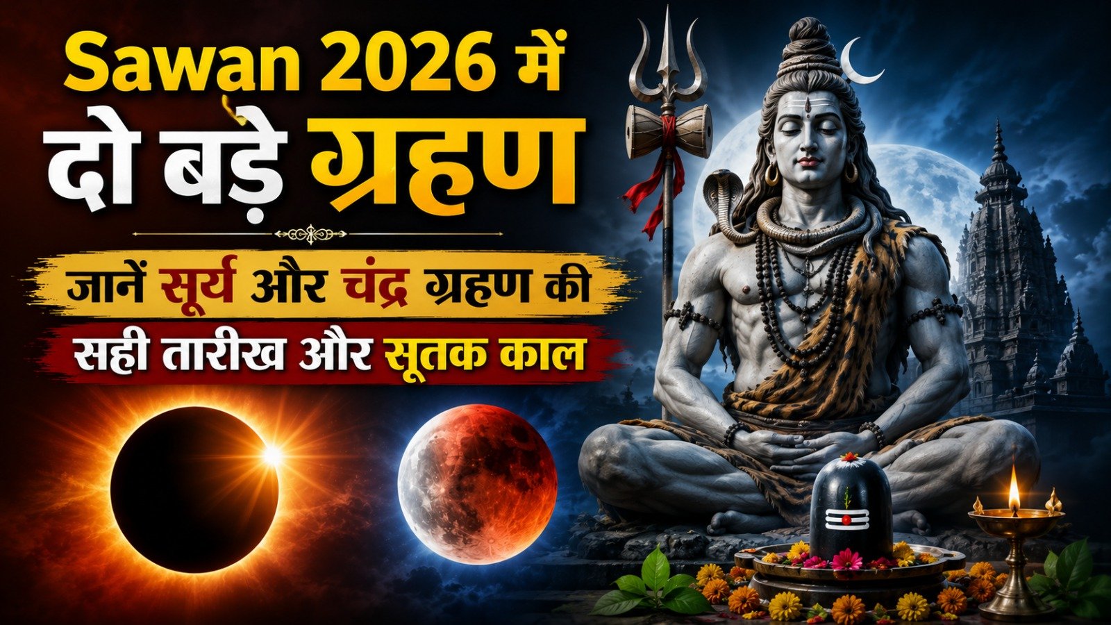 Sawan 2026 में दो बड़े ग्रहण जानें सूर्य और चंद्र ग्रहण की सही तारीख और सूतक कालIt takes 12 minutes to read this article    Sadhanasin   Sadhanasin