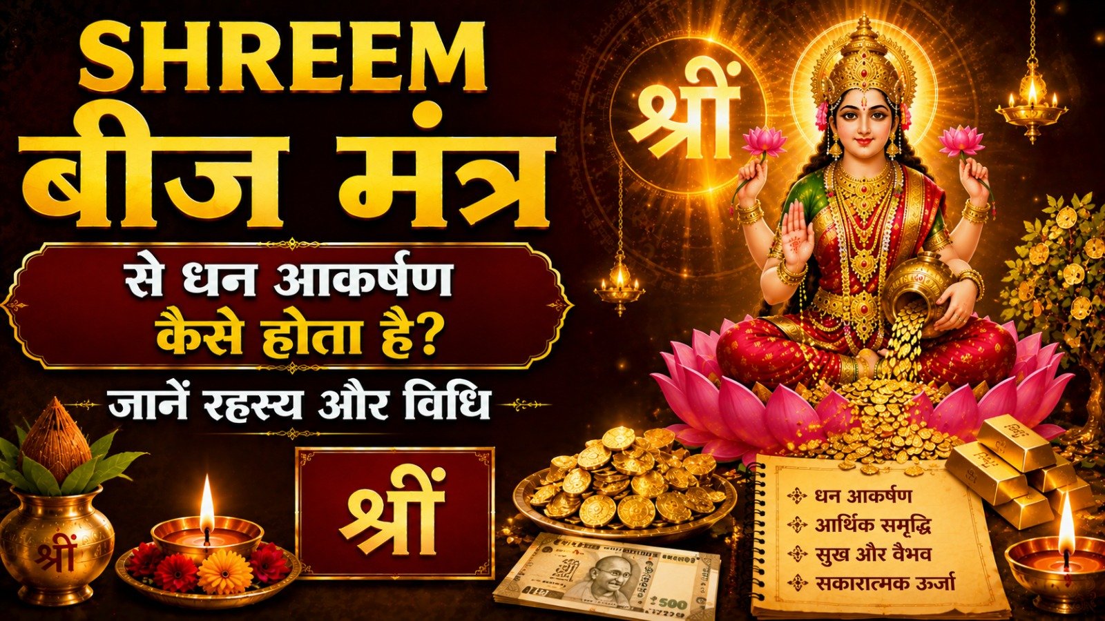 Shreem Beej Mantra से धन आकर्षण कैसे होता है जानें रहस्य और विधिIt takes 12 minutes to read this article    Sadhanasin   Sadhanasin