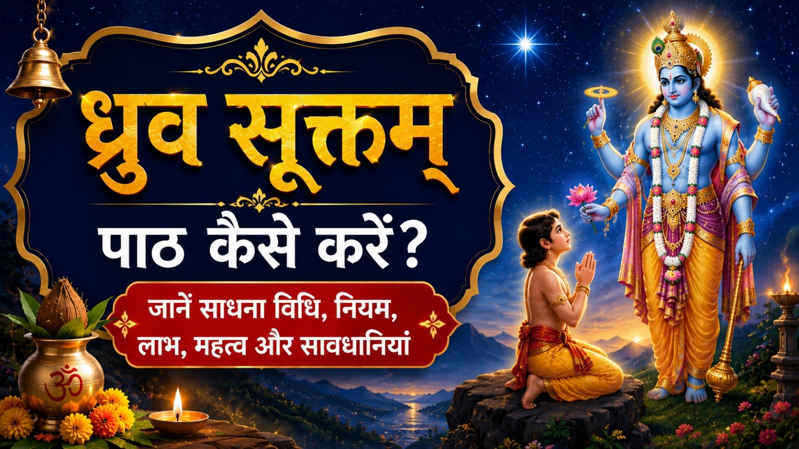 Dhruva Suktam (ध्रुव सूक्तम्): पाठ कैसे करें? जानें साधना विधि, नियम, लाभ, महत्व और सावधानियां