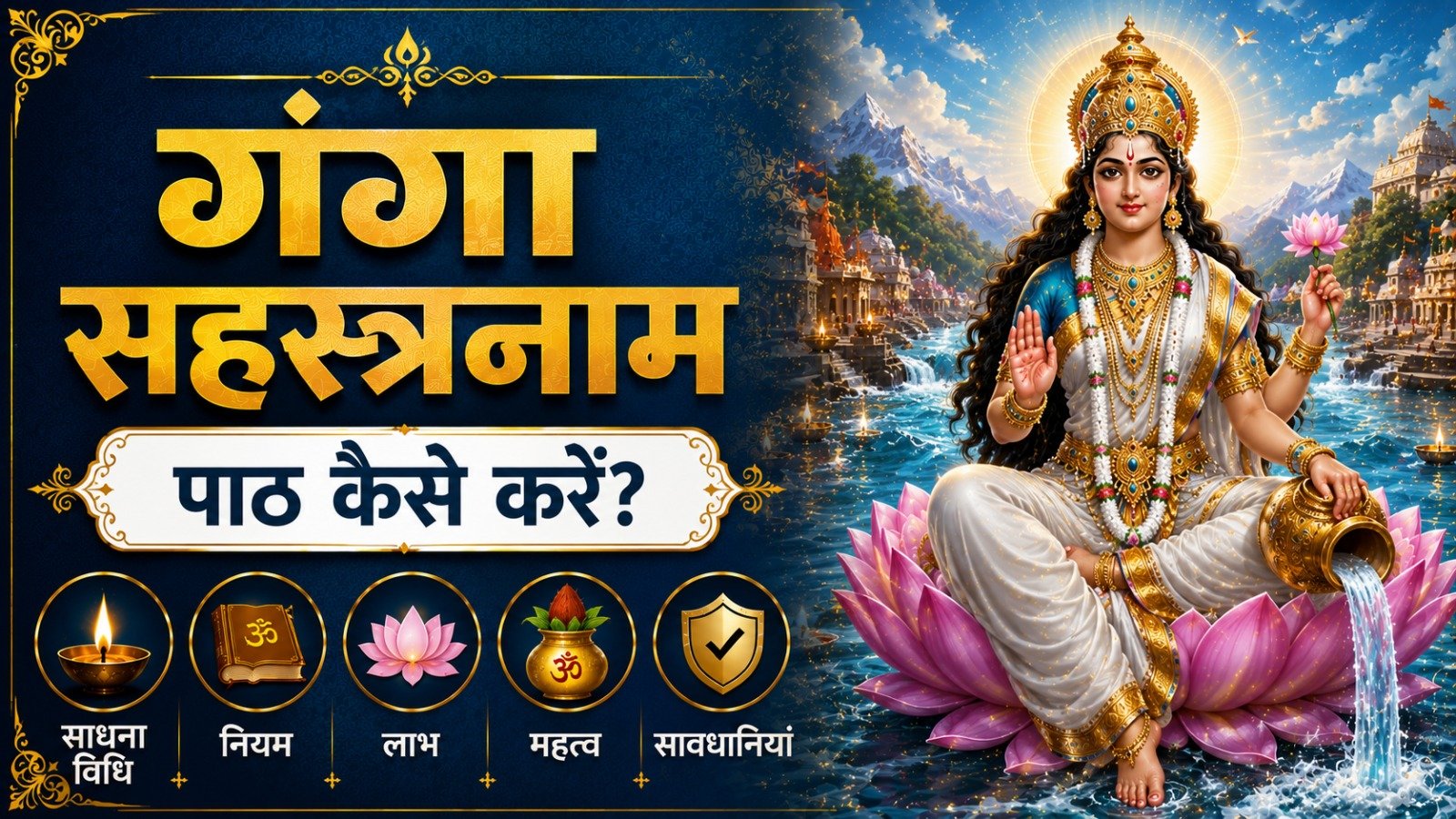 Ganga Sahasranaam (गंगा सहस्रनाम): पाठ कैसे करें? जानें साधना विधि, नियम, लाभ, महत्व और सावधानियां