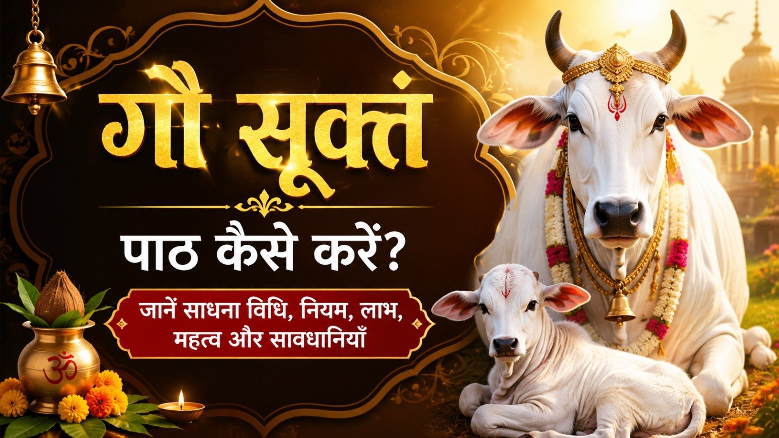 Gau Suktam (गौ सूक्तं): पाठ कैसे करें? जानें साधना विधि, नियम, लाभ, महत्व और सावधानियां