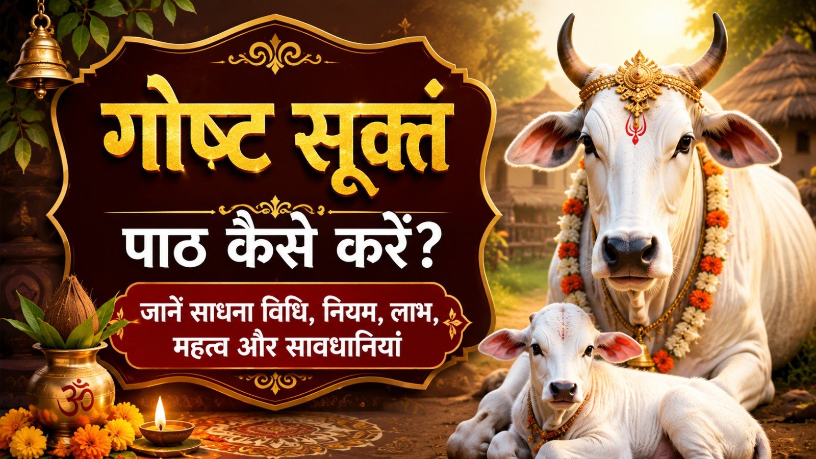 Gosht Suktam (गोष्ट सूक्तं): पाठ कैसे करें? जानें साधना विधि, नियम, लाभ, महत्व और सावधानियां