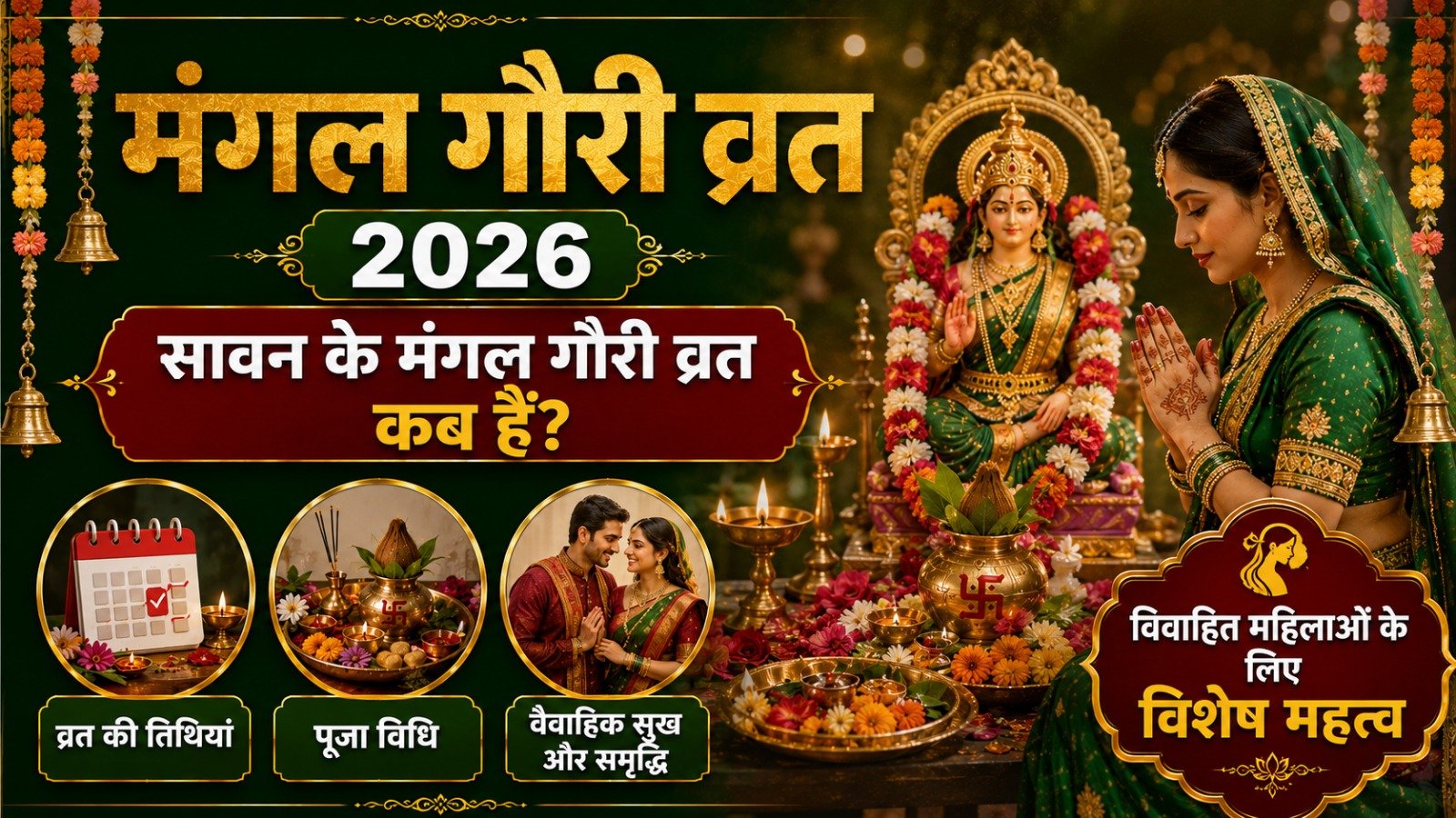 सावन 2026 के Mangla Gauri Vrat कब हैं विवाहित महिलाओं के लिए विशेष महत्वIt takes 16 minutes to read this article    Sadhanasin   Sadhanasin
