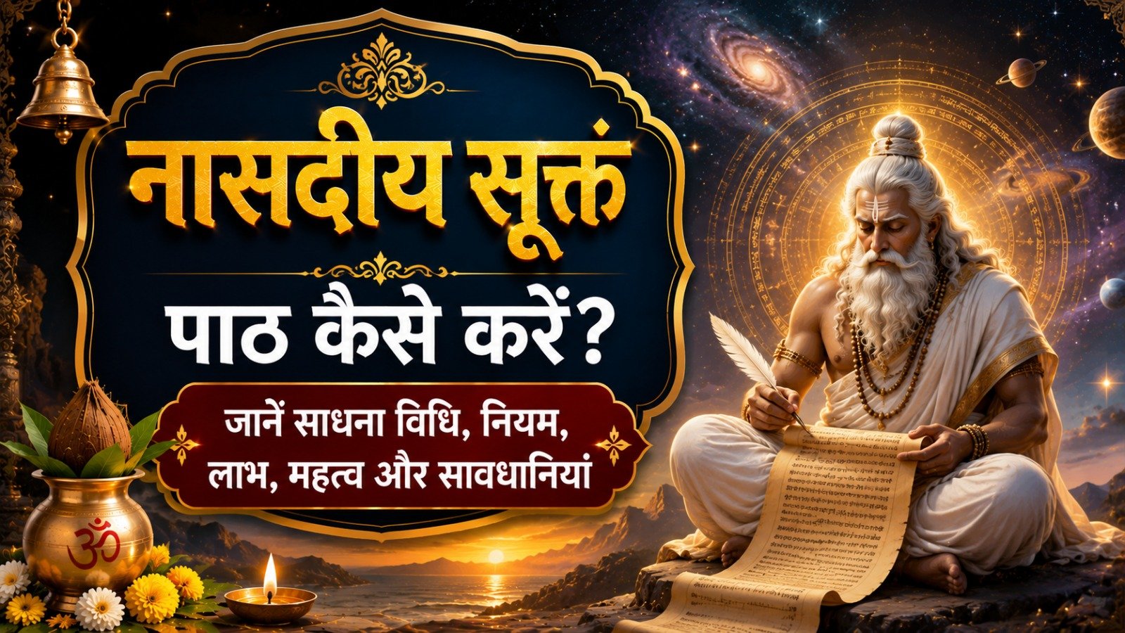 Nasadiya Suktam (नासदीय सूक्तं): पाठ कैसे करें? जानें साधना विधि, नियम, लाभ, महत्व और सावधानियां