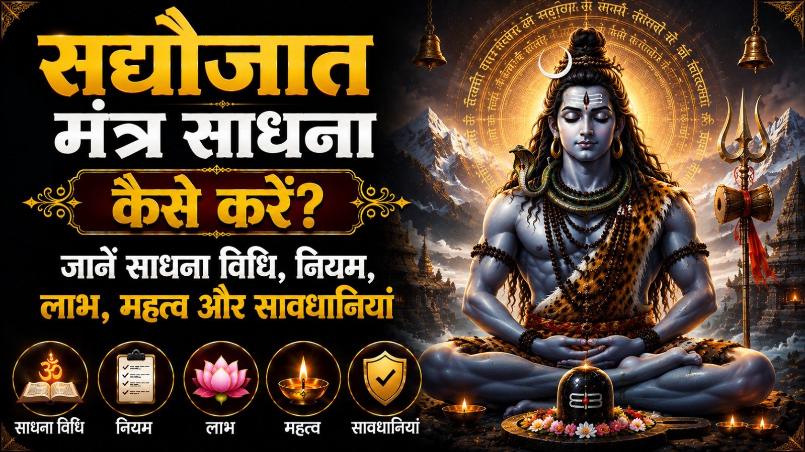 Sadyojata Mantra Sadhana कैसे करें जानें साधना विधि नियम लाभ महत्व और सावधानियांIt takes 15 minutes to read this article    Sadhanasin   Sadhanasin