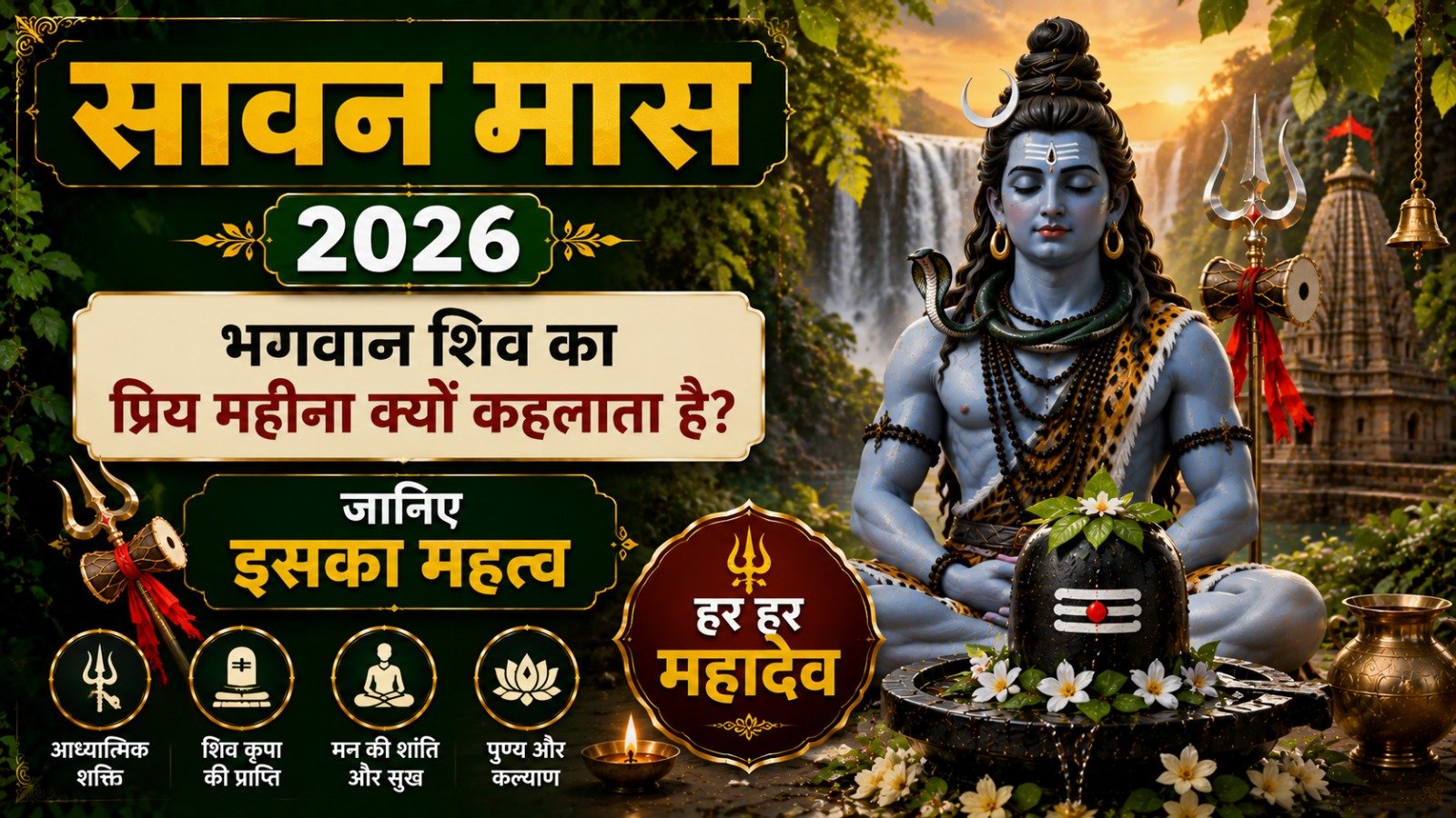 Sawan Maas 2026 सावन मास भगवान शिव का प्रिय महीना क्यों कहलाता है जानिए इसका महत्वIt takes 8 minutes to read this article    Sadhanasin   Sadhanasin