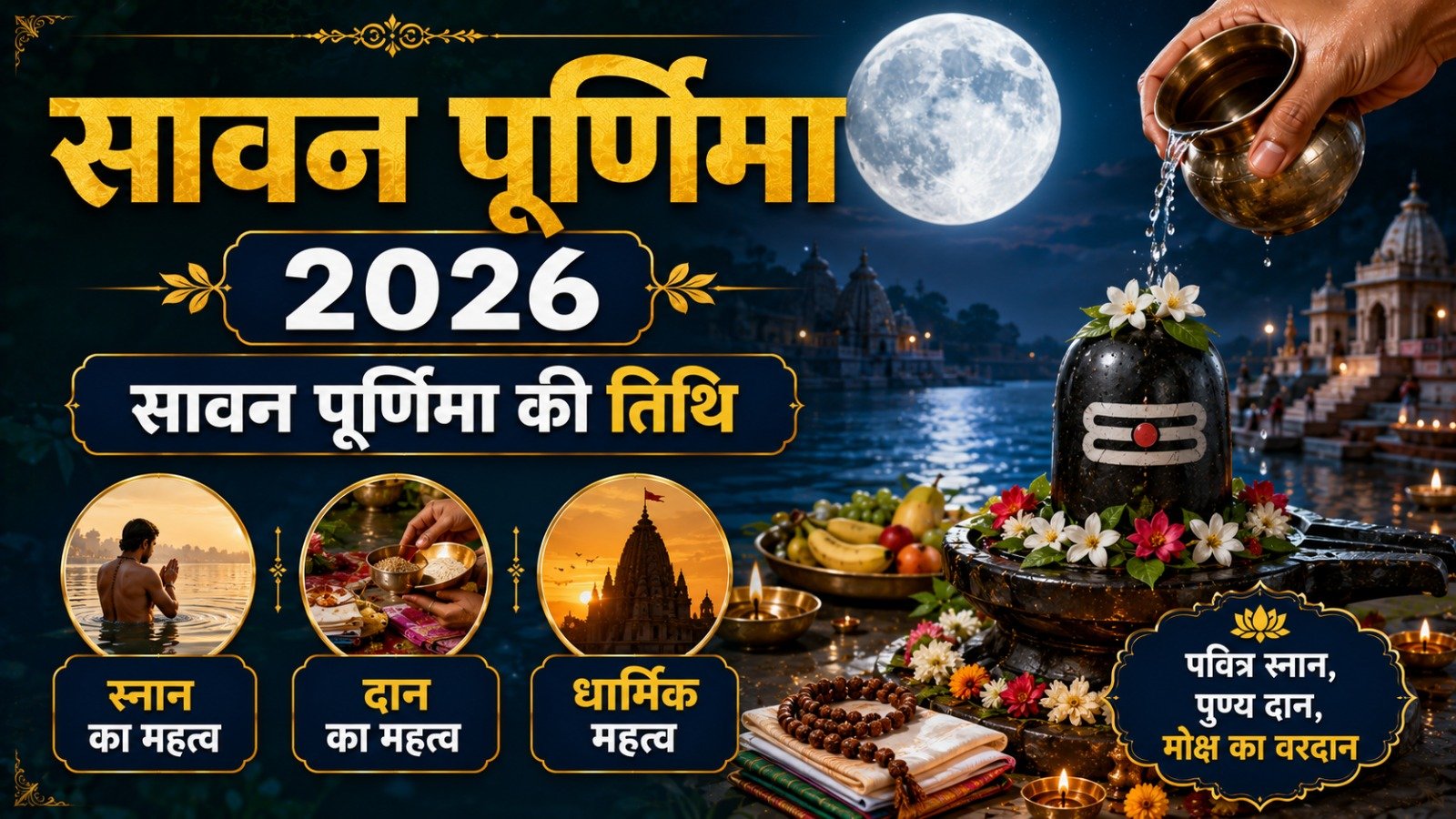 Sawan Purnima 2026 सावन पूर्णिमा की तिथि स्नान दान और धार्मिक महत्वIt takes 11 minutes to read this article    Sadhanasin   Sadhanasin