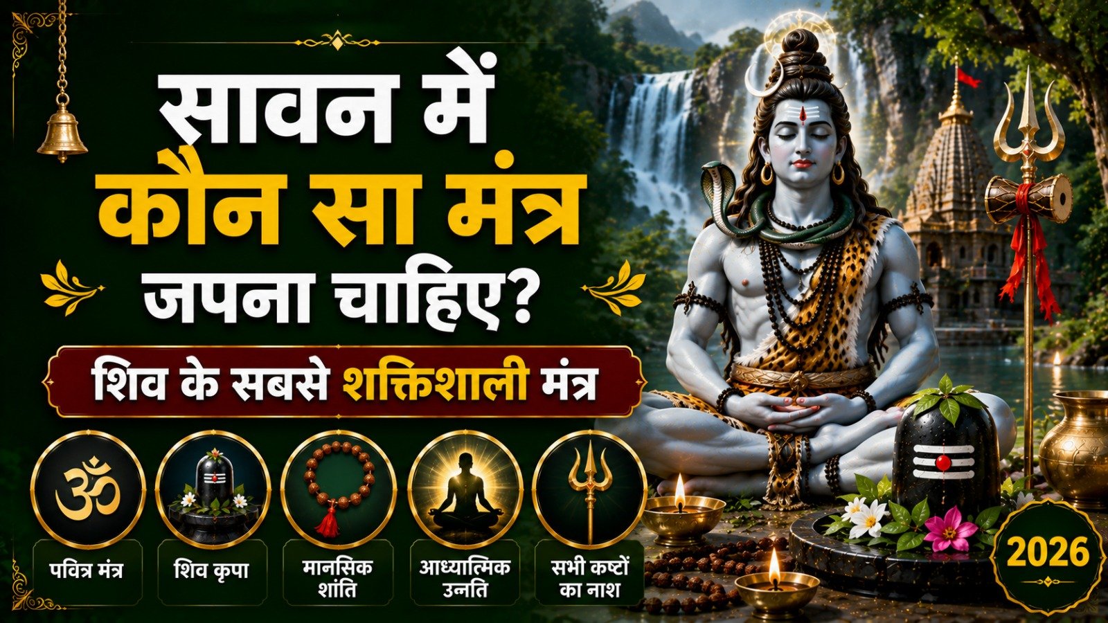 सावन में कौन सा मंत्र जपना चाहिए शिव के सबसे शक्तिशाली और प्रभावी मंत्र 2026It takes 9 minutes to read this article    Sadhanasin   Sadhanasin