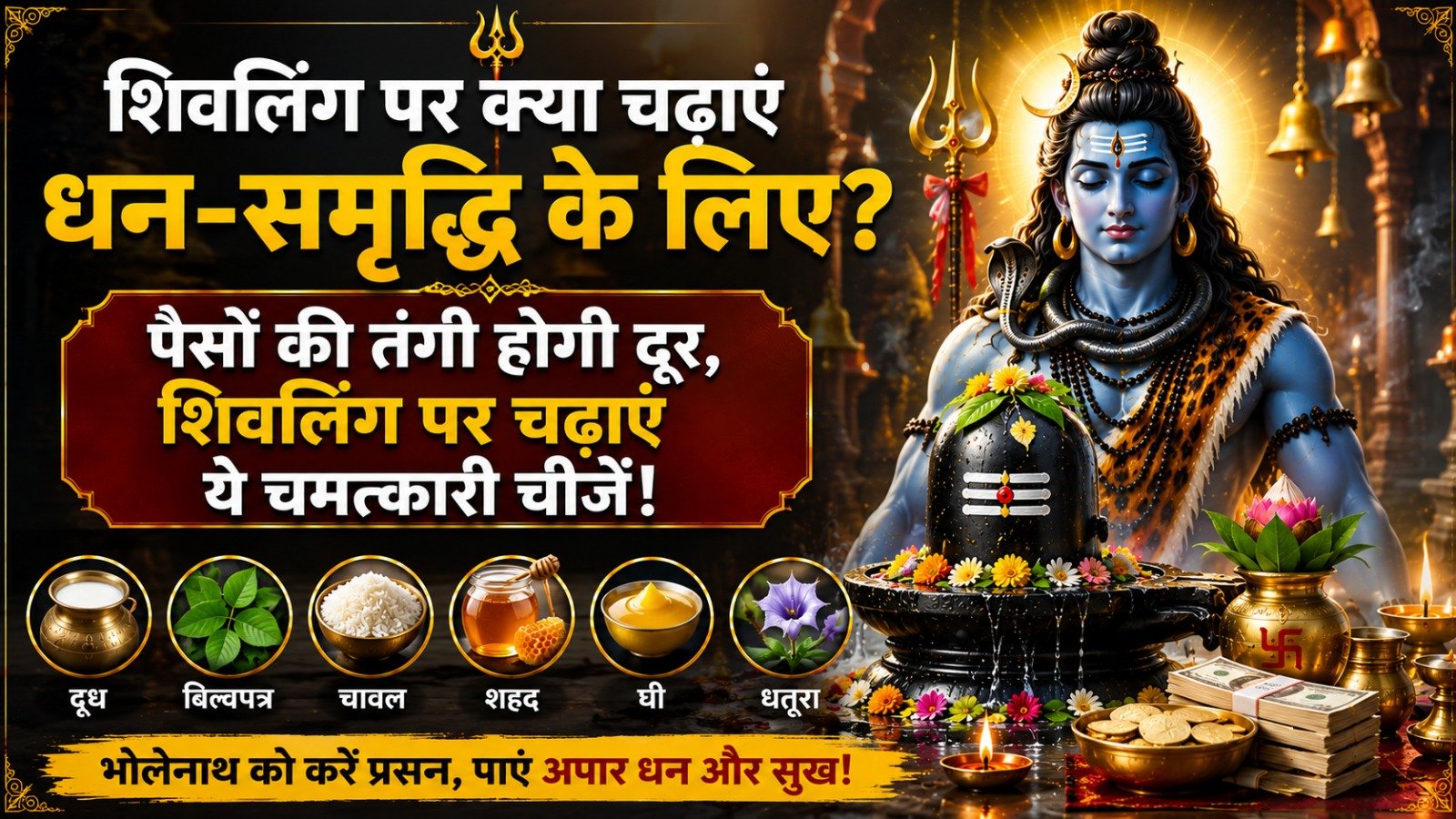 Shivling Par Kya Chadaye For Wealth पैसों की तंगी होगी दूर शिवलिंग पर चढ़ाएं ये चमत्कारी चीजेंIt takes 10 minutes to read this article    Sadhanasin   Sadhanasin