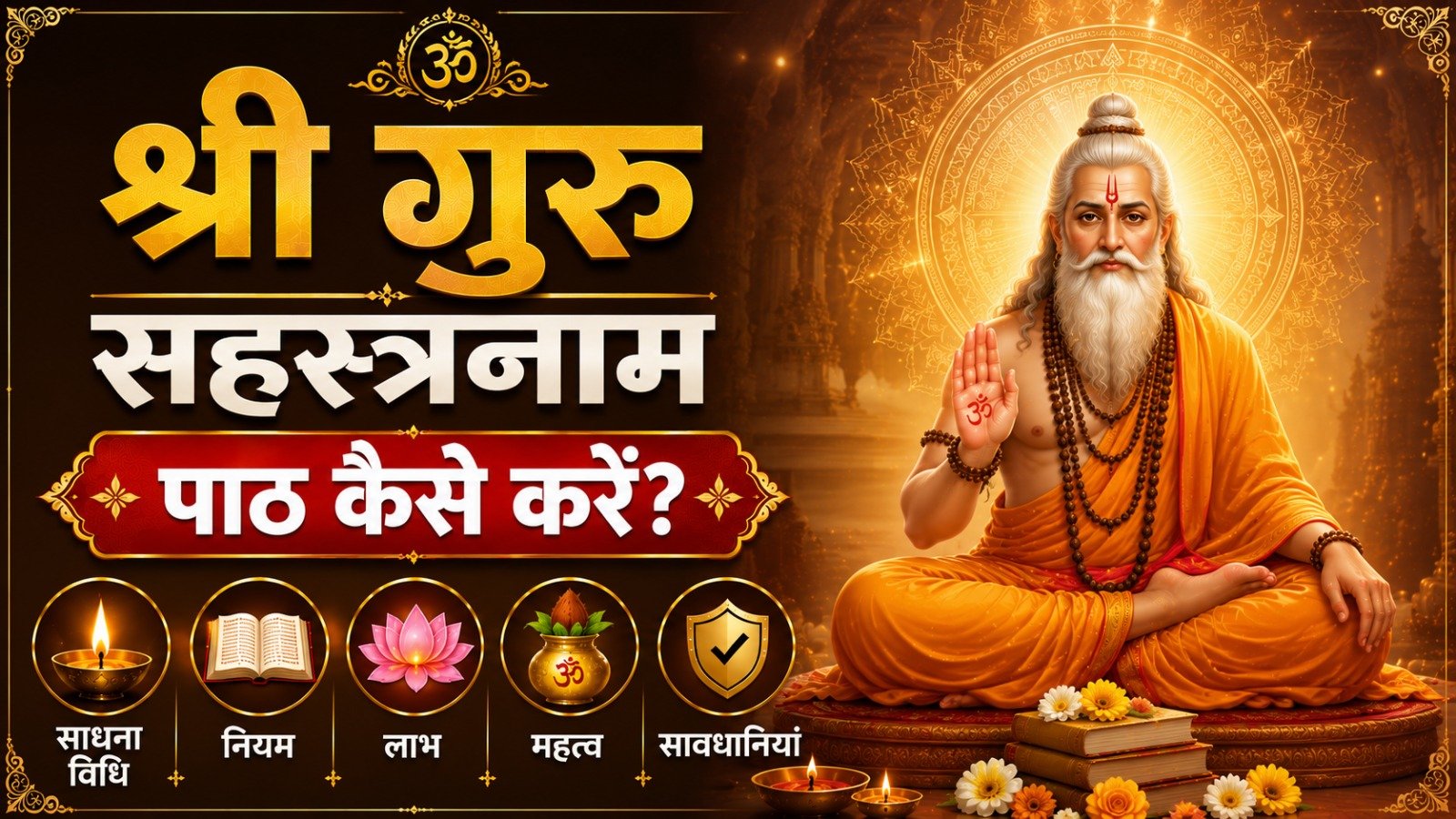 Shri Guru Sahasranama श्री गुरु सहस्त्रनाम पाठ कैसे करें जानें साधना विधि नियम लाभ महत्व और सावधानियांIt takes 46 minutes to read this article    Sadhanasin   Sadhanasin