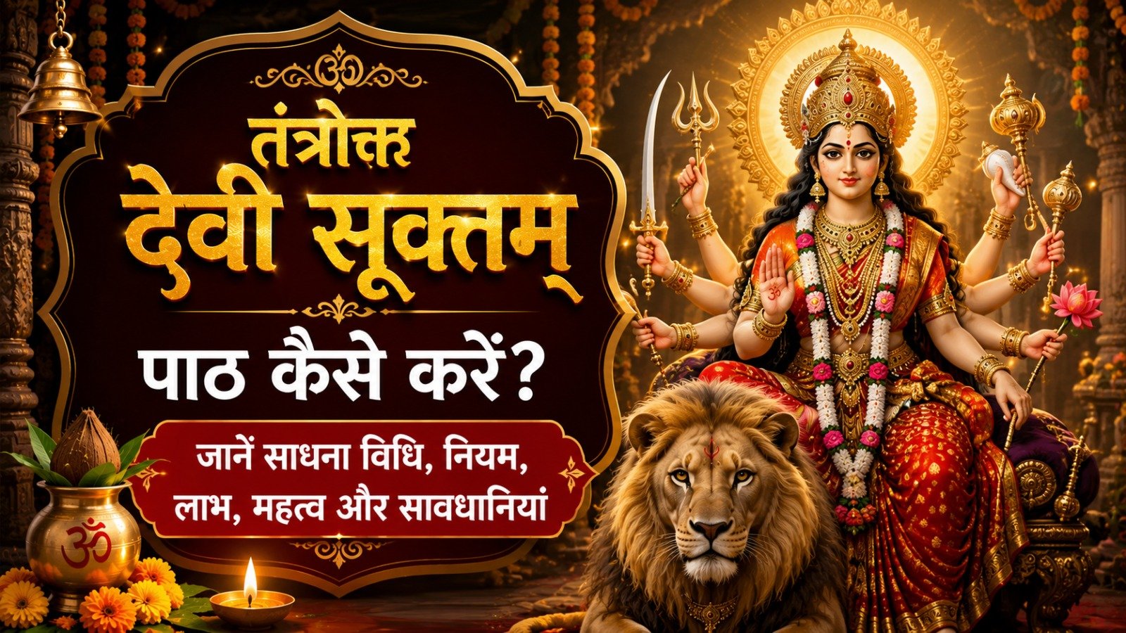 Tantroktdevi Suktam (तंत्रोक्त देवी सूक्तम्): पाठ कैसे करें? जानें साधना विधि, नियम, लाभ, महत्व और सावधानियां