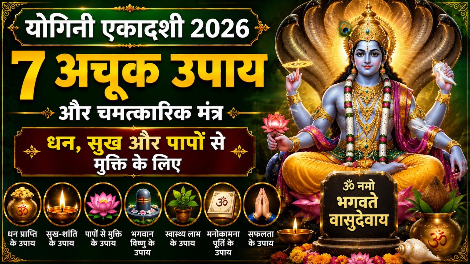 Yogini Ekadashi 2026 Upay धन सुख और पापों से मुक्ति के लिए 7 अचूक उपाय और चमत्कारिक मंत्र   Sadhanasin   Page 5   Sadhanasin
